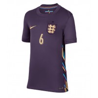 Camiseta Inglaterra Marc Guehi #6 Visitante Equipación para mujer Eurocopa 2024 manga corta